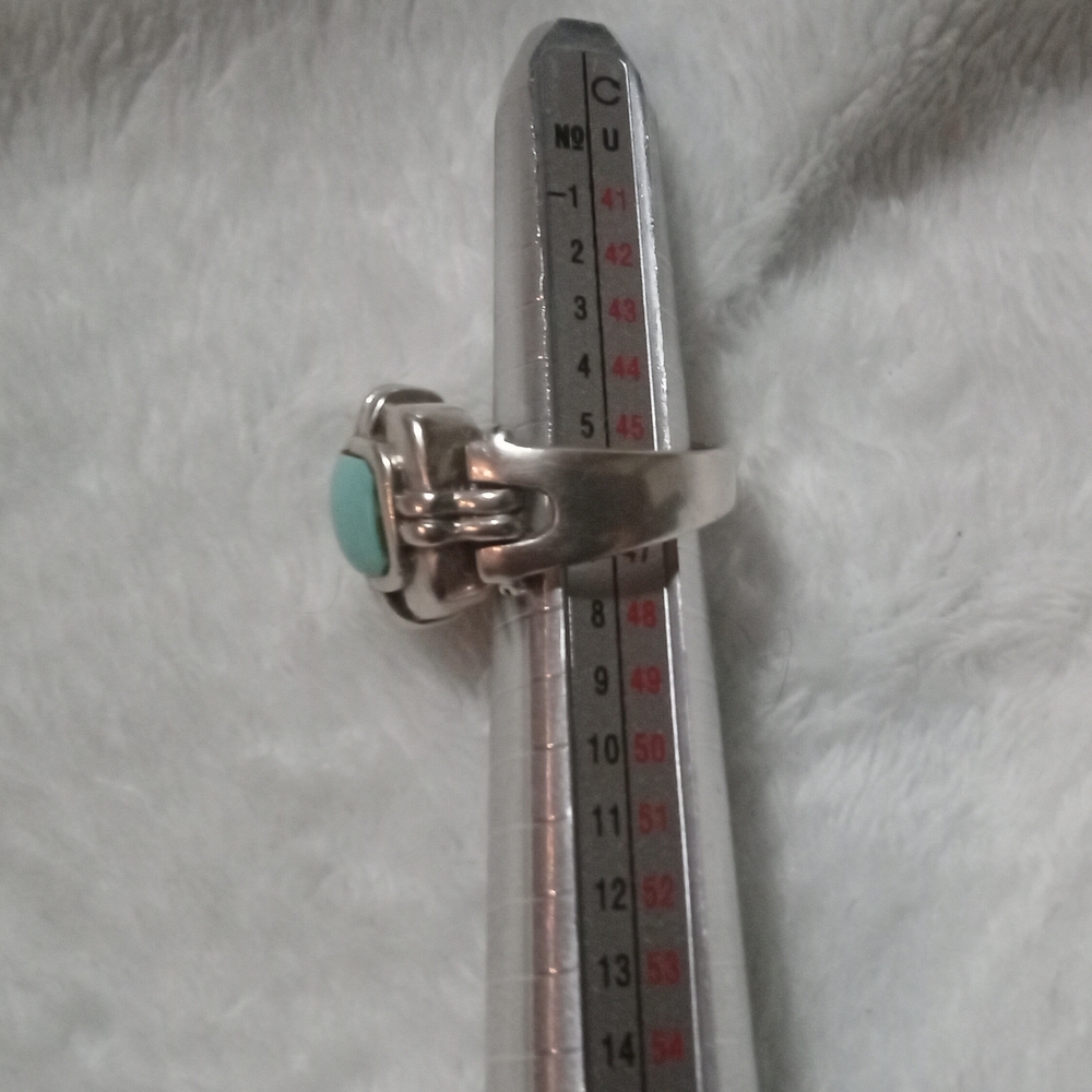 Silver Turquoise Ring - Picture 6 of 7